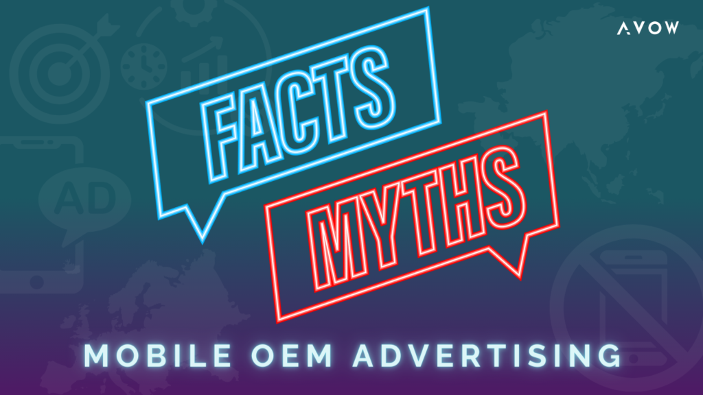 Mobile advertising is often misunderstood. fcatsand myths Surrounded by marketing icons, challenging common misconceptions about mobile OEM advertising
