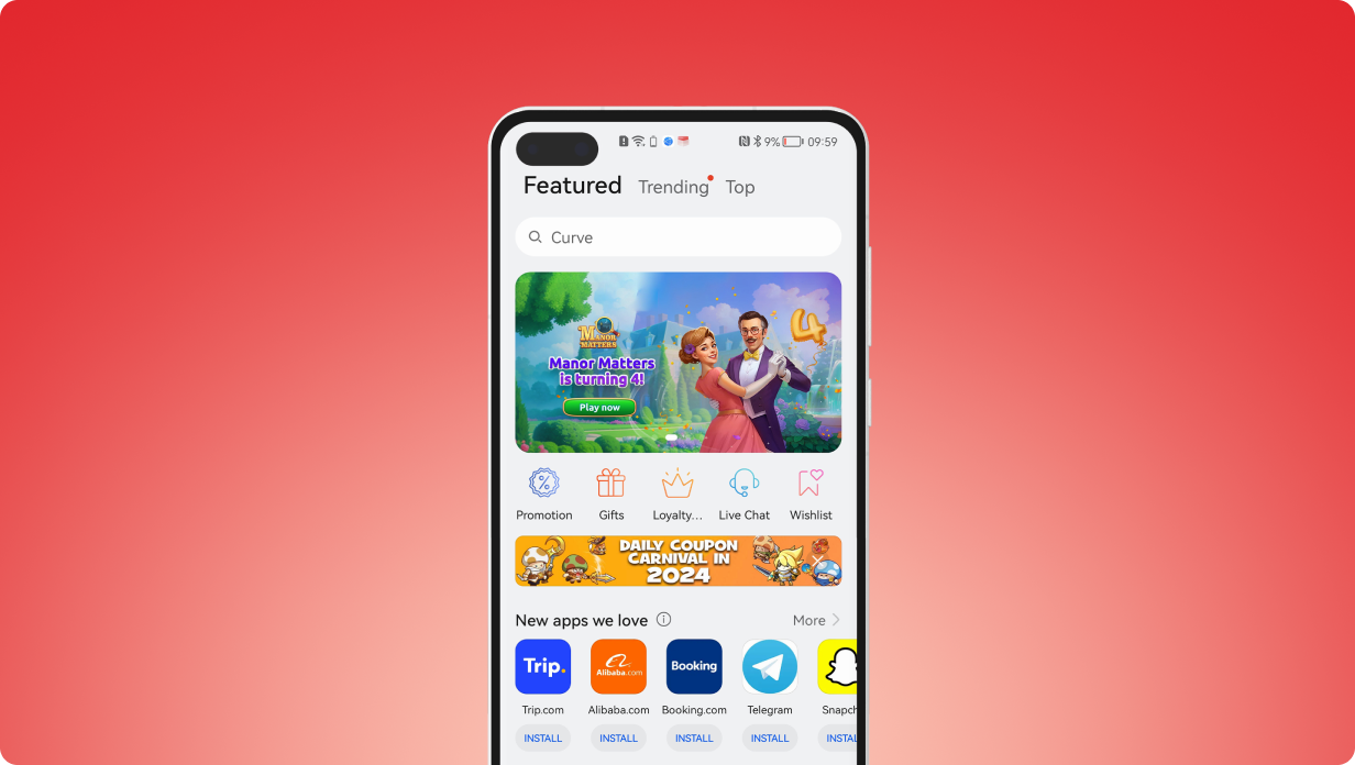 Huawei device samples, mobile OEM advertising