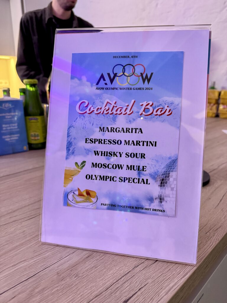 Cocktail time at the AVOW Olympic Winter Games 2024!