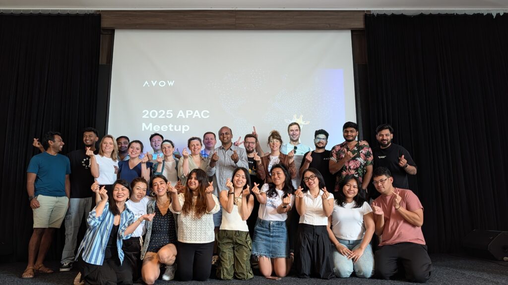 Members of the AVOW team during the APAC meetup in December 2025 - AVOW turns 8