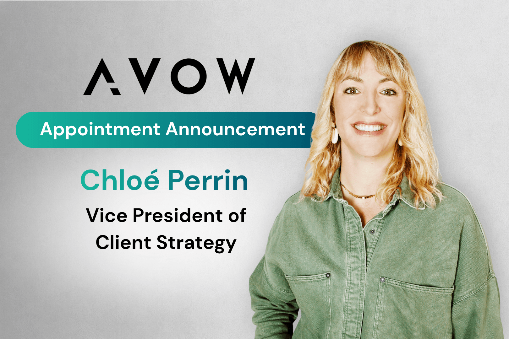AVOW Appoints Chloé Perrin as Vice President of Client Strategy