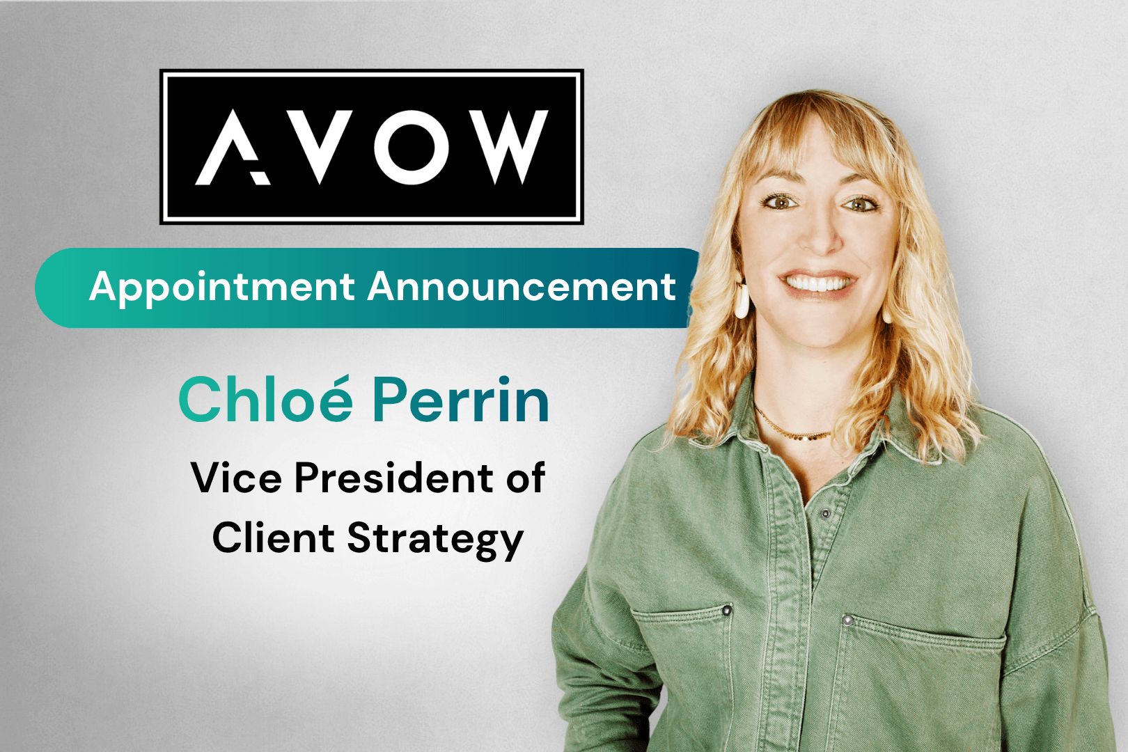 AVOW Appoints Chloé Perrin as Vice President of Client Strategy